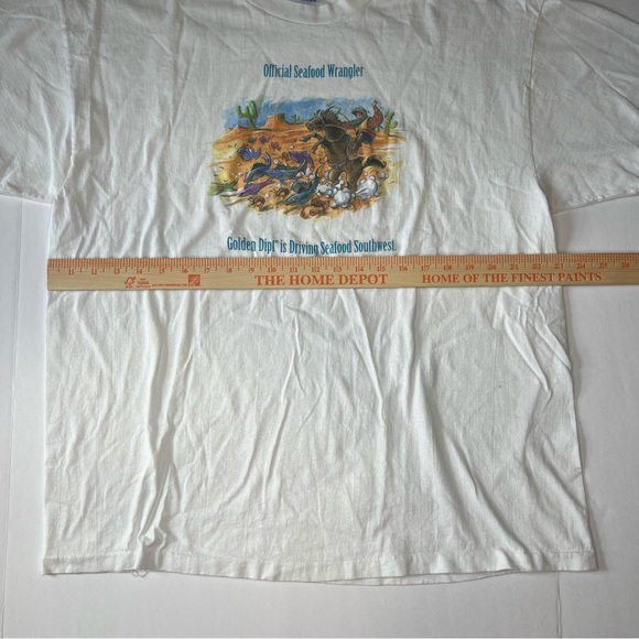 Vintage 1994 hanes size xl graphic print seafood wrangler - Picture 3 of 5